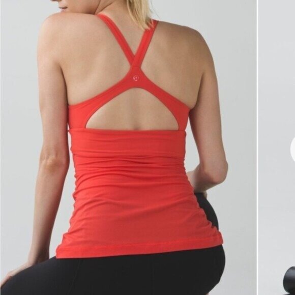 Lululemon Athletic Wrap It Up Tank Workout Yoga Running Athleisure Hiking - Picture 2 of 7